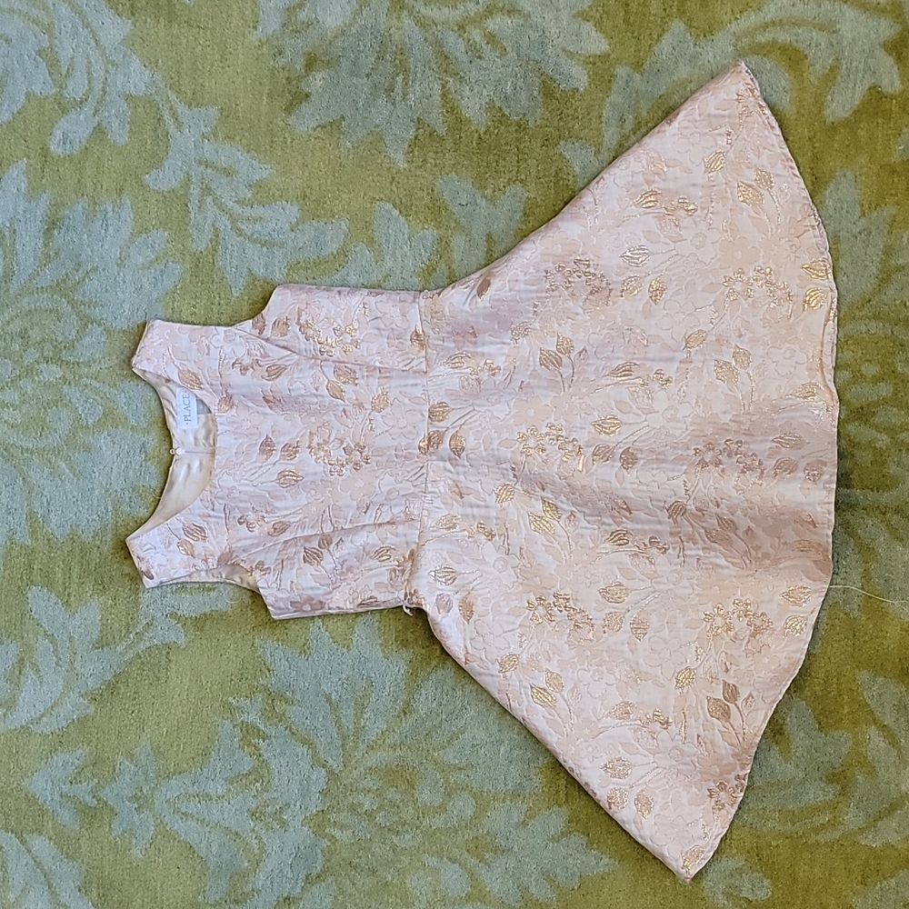 Children's Place pink jacquard sleeveless dress - Size 10